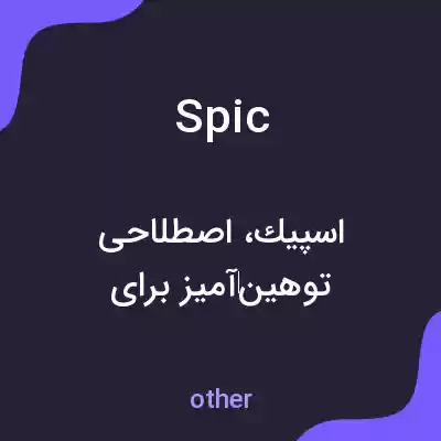 معنی spic به فارسی