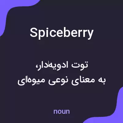 معنی spiceberry به فارسی معنی spiceberry به فارسی