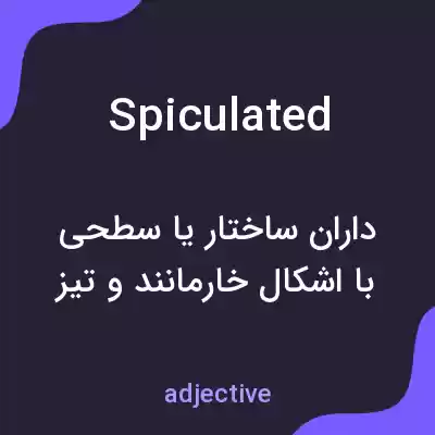 معنی spiculated به فارسی معنی spiculated به فارسی