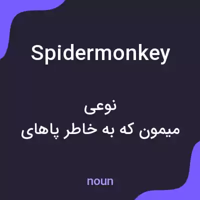 معنی spider monkey به فارسی معنی spider monkey به فارسی
