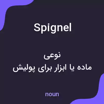 معنی spignel به فارسی معنی spignel به فارسی