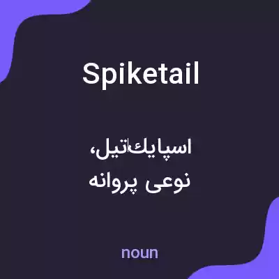 معنی spiketail به فارسی معنی spiketail به فارسی