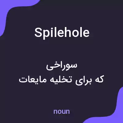 معنی spilehole به فارسی معنی spilehole به فارسی
