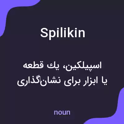 معنی spilikin به فارسی معنی spilikin به فارسی