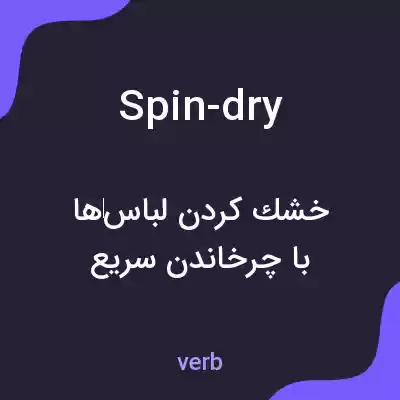 معنی spin-dry به فارسی معنی spin-dry به فارسی