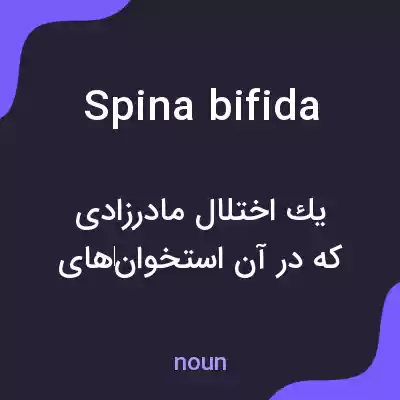 معنی spina bifida به فارسی معنی spina bifida به فارسی