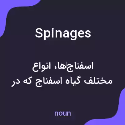 معنی spinages به فارسی معنی spinages به فارسی