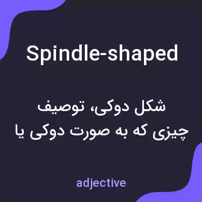 معنی spindle-shaped به فارسی معنی spindle-shaped به فارسی