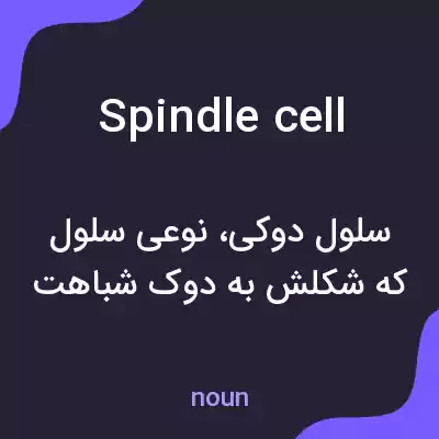 معنی spindle cell به فارسی معنی spindle cell به فارسی