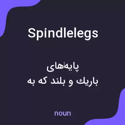 معنی spindlelegs به فارسی