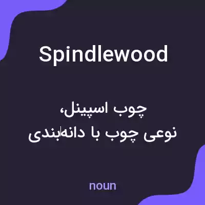 معنی spindlewood به فارسی معنی spindlewood به فارسی