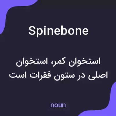 معنی spinebone به فارسی معنی spinebone به فارسی