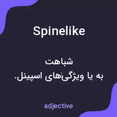 معنی spinelike به فارسی معنی spinelike به فارسی