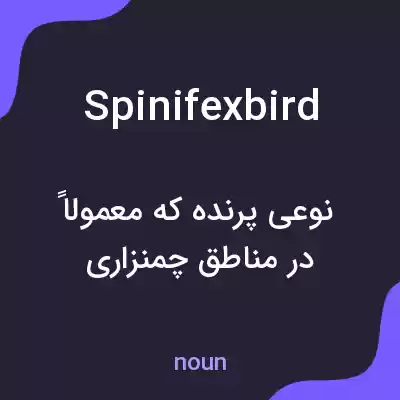 معنی spinifexbird به فارسی معنی spinifexbird به فارسی
