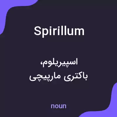 معنی spirillum به فارسی معنی spirillum به فارسی