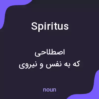 معنی spiritus به فارسی معنی spiritus به فارسی