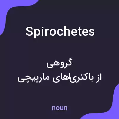 معنی spirochetes به فارسی معنی spirochetes به فارسی