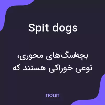 معنی spit dogs به فارسی معنی spit dogs به فارسی