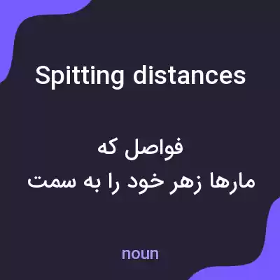معنی spitting distances به فارسی معنی spitting distances به فارسی