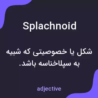معنی splachnoid به فارسی معنی splachnoid به فارسی