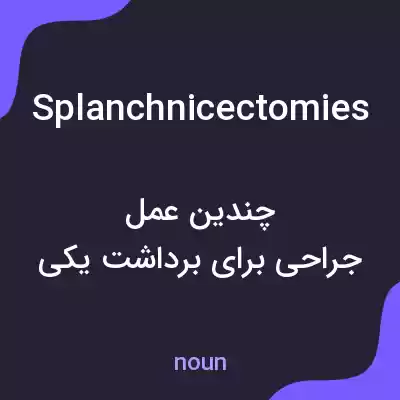معنی splanchnicectomies به فارسی معنی splanchnicectomies به فارسی