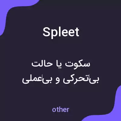 معنی spleet به فارسی معنی spleet به فارسی