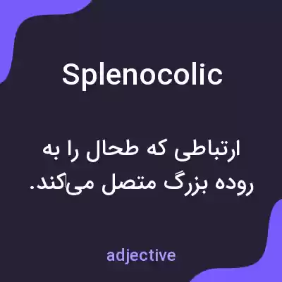 معنی splenocolic به فارسی معنی splenocolic به فارسی