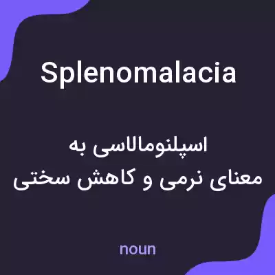 معنی splenomalacia به فارسی معنی splenomalacia به فارسی