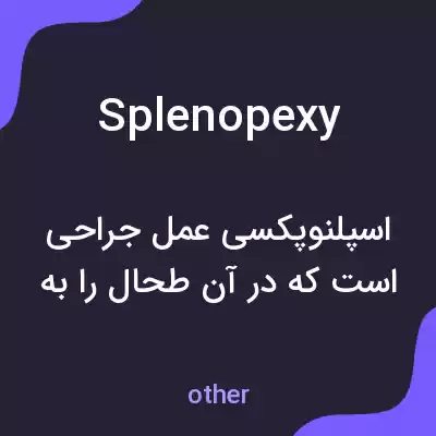 معنی splenopexy به فارسی معنی splenopexy به فارسی