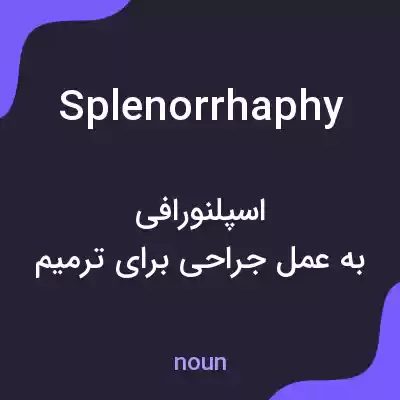 معنی splenorrhaphy به فارسی معنی splenorrhaphy به فارسی