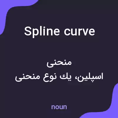 معنی spline curve به فارسی