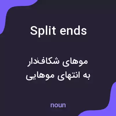 معنی split ends به فارسی