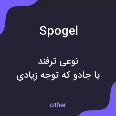 معنی spogel به فارسی معنی spogel به فارسی