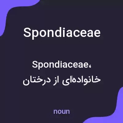 معنی spondiaceae به فارسی
