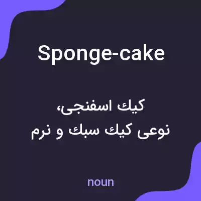 معنی sponge-cake به فارسی معنی sponge-cake به فارسی