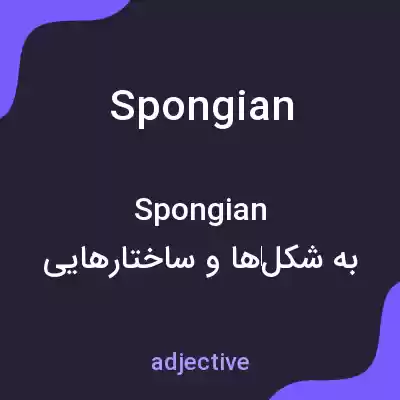 معنی spongian به فارسی معنی spongian به فارسی