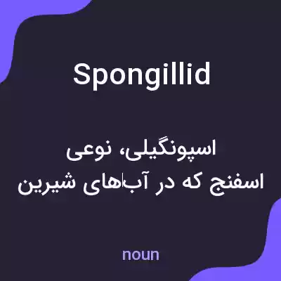 معنی spongillid به فارسی معنی spongillid به فارسی