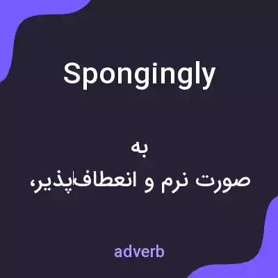 معنی spongingly به فارسی معنی spongingly به فارسی