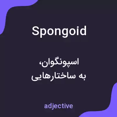 معنی spongoid به فارسی معنی spongoid به فارسی