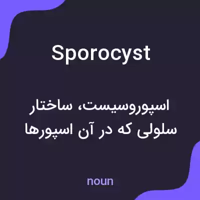 معنی sporocyst به فارسی معنی sporocyst به فارسی
