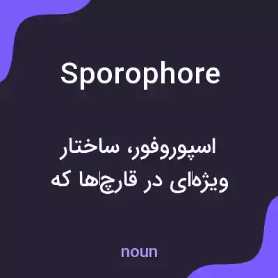 معنی sporophore به فارسی معنی sporophore به فارسی
