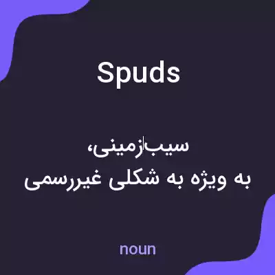 معنی spuds به فارسی معنی spuds به فارسی