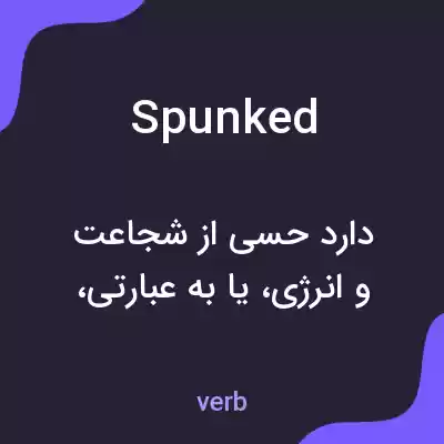 معنی spunked به فارسی معنی spunked به فارسی