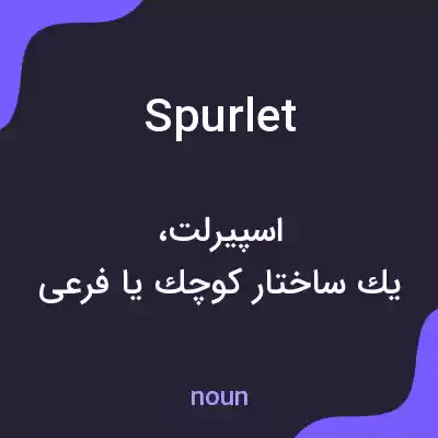 معنی spurlet به فارسی معنی spurlet به فارسی