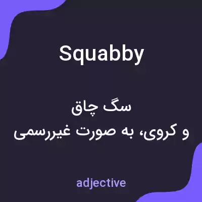 معنی squabby به فارسی معنی squabby به فارسی