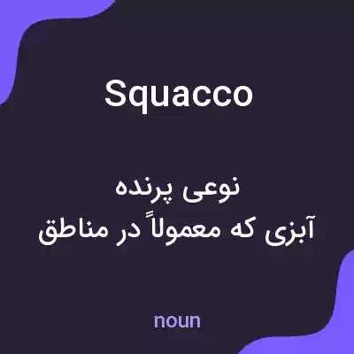معنی squacco به فارسی معنی squacco به فارسی