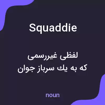 معنی squaddie به فارسی معنی squaddie به فارسی