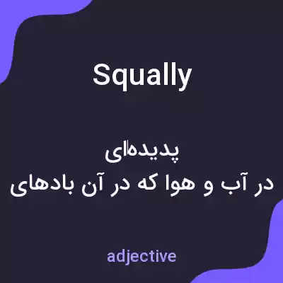 معنی squally به فارسی معنی squally به فارسی