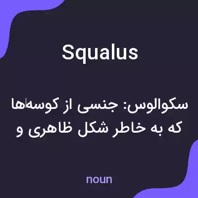 معنی squalus به فارسی معنی squalus به فارسی