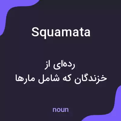معنی squamata به فارسی معنی squamata به فارسی